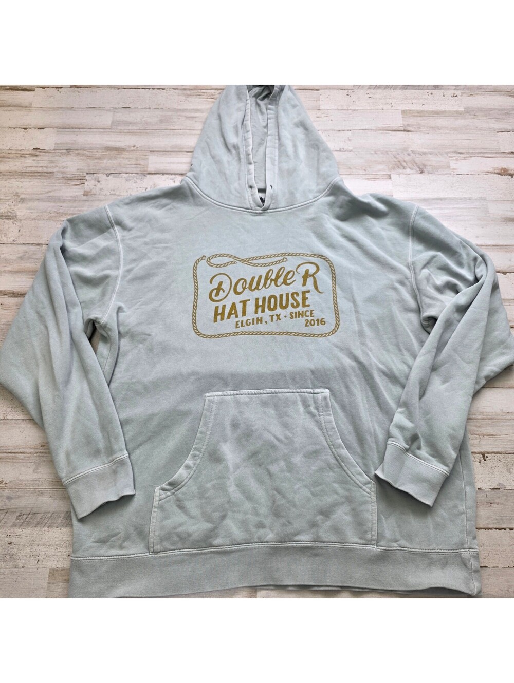 Double R Hat House Elgin Texas Hoodie 2XL Western Rodeo Cowboy Sweatshirt